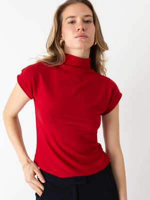 STRETCHY TOP RED