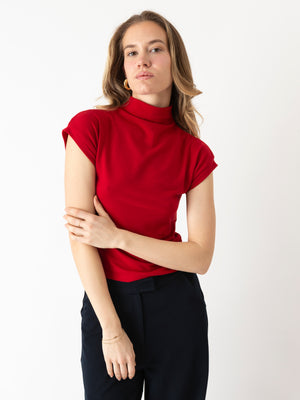 STRETCHY TOP RED