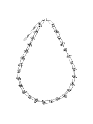 ROPE CHAIN NECKLACE SILVER