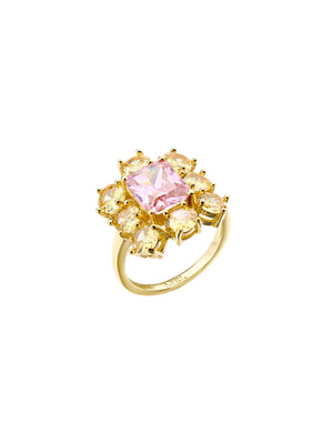 MAXIMME RING PINK YELLOW