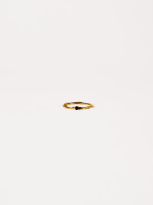 BLUE TWISTED STONE RING GOLD