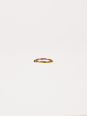 GREEN TWISTED STONE RING GOLD