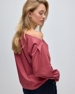 KAIA OFF SHOULDER BLOUSE BLUSH