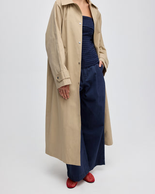 IDA PLEATED TRENCHCOAT BEIGE
