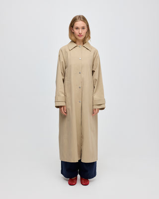 IDA PLEATED TRENCHCOAT BEIGE