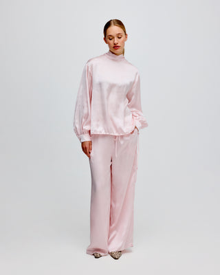FREJA SATIN BLOUSE PINK