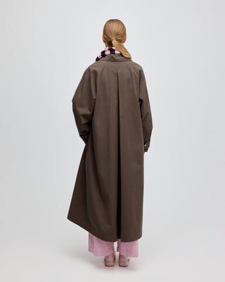 IDA PLEATED TRENCHCOAT BROWN