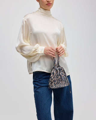 FREJA SATIN BLOUSE ECRU