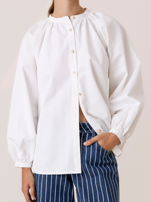 PUFF SLEEVE BLOUSE WHITE