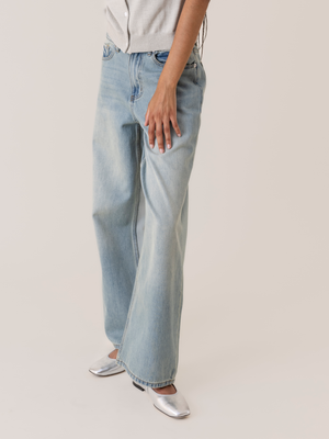 Boyfriend denim trousers