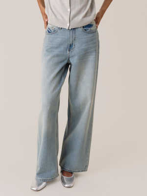 Boyfriend denim trousers