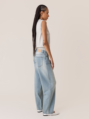 Boyfriend denim trousers