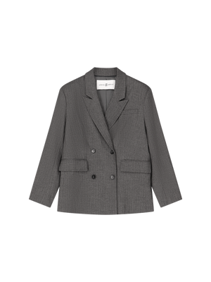 PINSTRIPE BOBBIE BLAZER GREY