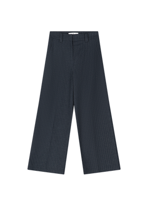 PINSTRIPE BOBBIE TROUSERS NAVY BLUE