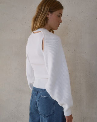 BABETTE BOW TIE BOLERO WHITE