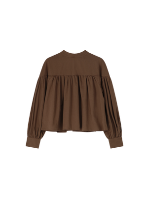 CAMILLE BLOUSE BROWN