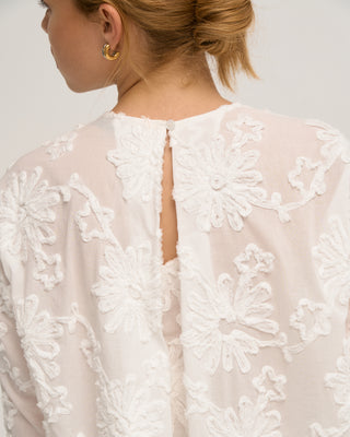 MIRA PLEATED BLOUSE WHITE