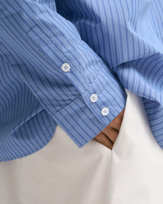 STRIPED BOBBI-LOU SHIRT BLUE