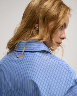 STRIPED BOBBI-LOU SHIRT BLUE