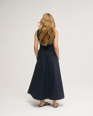 LAUREN MAXI SKIRT NAVY BLUE
