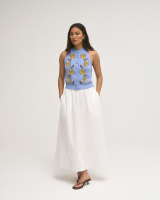 ELLA-JUNE KNITTED TOP BLUE