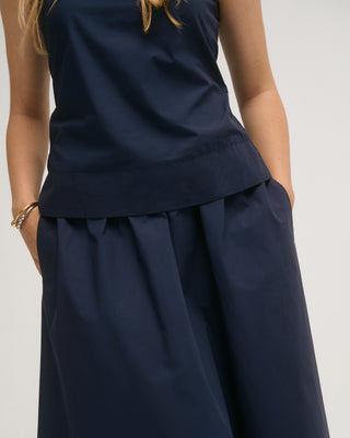 LAUREN MAXI SKIRT NAVY BLUE