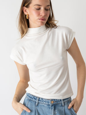 STRETCHY TOP WHITE