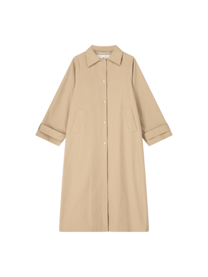 IDA PLEATED TRENCHCOAT BEIGE