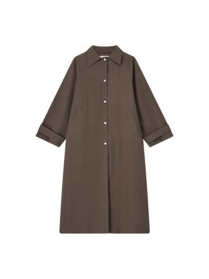IDA PLEATED TRENCHCOAT BROWN