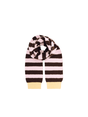 JOANNE STRIPED SCARF PINK / BROWN