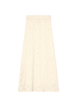 LACE MAXI SKIRT ECRU