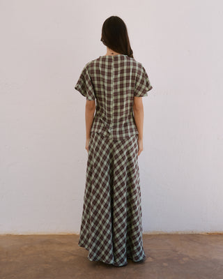 CHECKED LUCIA MAXI SKIRT