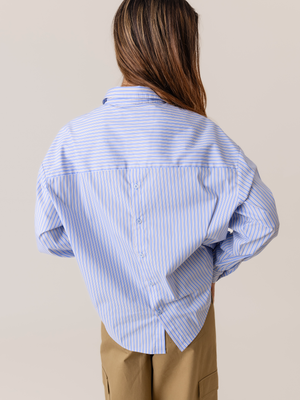 AYDEN STRIPED SHIRT BLUE