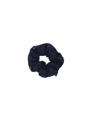 LACE SCRUNCHIE NAVY BLUE