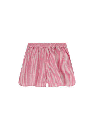 STRIPED-BOXER SHORTS RED
