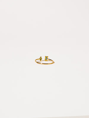 DUO RHINESTONES RING GOLD