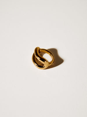 CURVED RING GOLD