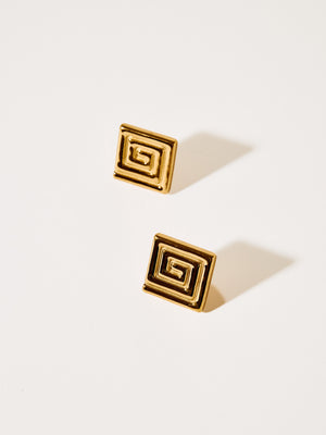 SPIRAL EARRINGS GOLD