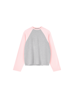 TWO TONED LONG SLEEVE T-SHIRT GREY / PINK – LEWIS & MELLY