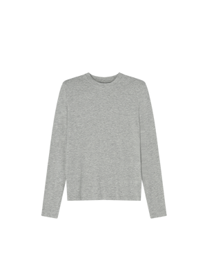 STRETCHY LONG SLEEVE T-SHIRT GREY