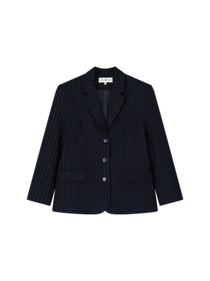 PINSTRIPE BLAZER NAVY