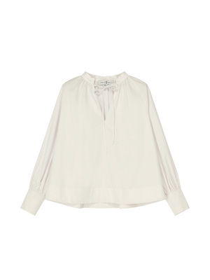 PUFF SLEEVE BOW TIE BLOUSE WHITE