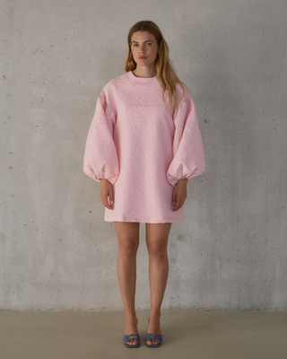 JULIA PUFF SLEEVE DRESS PINK
