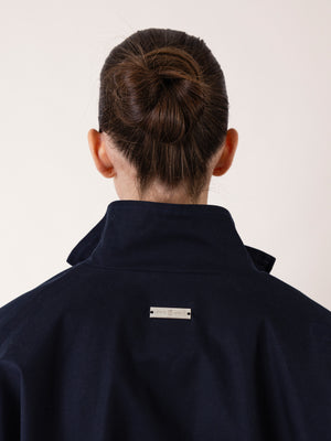 FUNNEL NECK ZIP JACKET NAVY BLUE